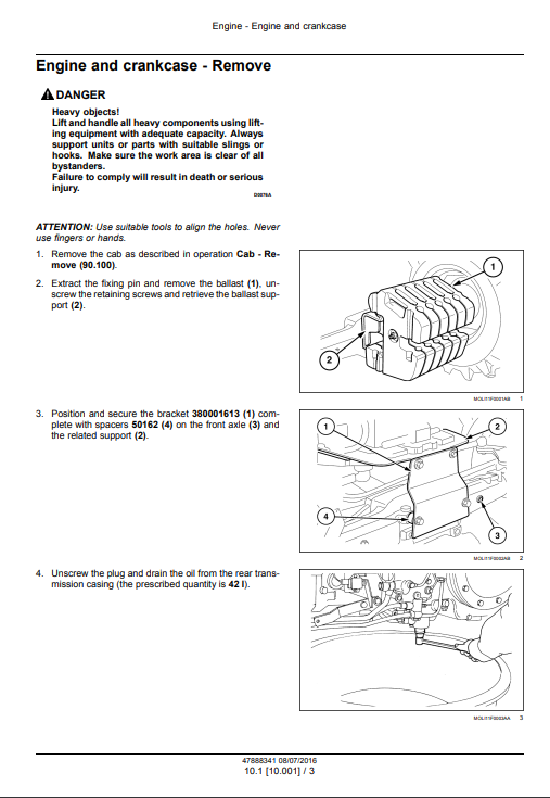 Manual de Reparación Tractor New Holland T4030F, T4040F, T4050F, T4060F Tier 3