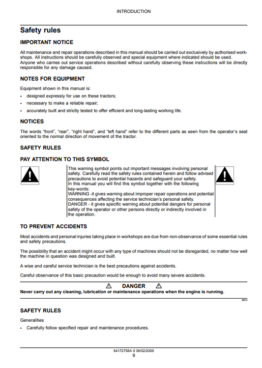 Manual de Reparación Tractor Puma Case 165CVX, 180CVX, 195CVX, 210CVX, 225CVX