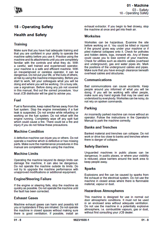 Manual de Reparación Transmisión JCB PS760, PS764, PS766