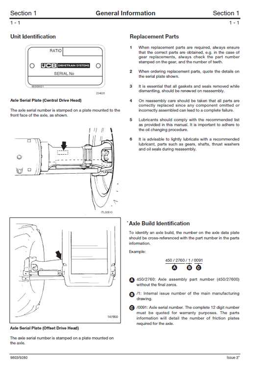 Manual de Reparación Transmisión Mecanica JCB SD 70 PT