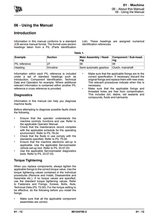 Manual de Reparación Transmisión (General) JCB