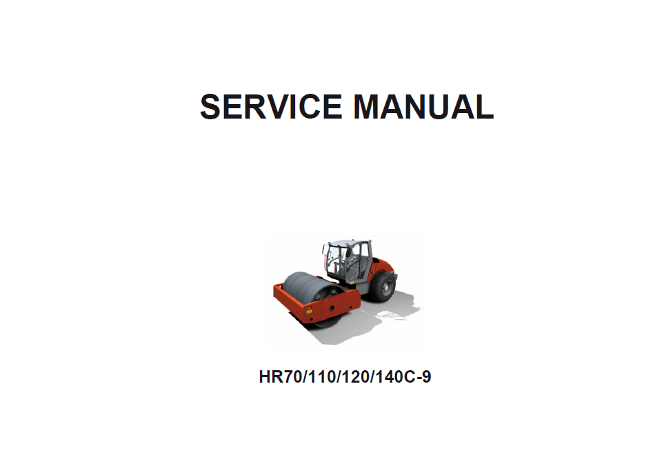 Manual de Reparación Vibrocompactador Hyundai HR70-9, HR110-9, HR120-9, HR140C-9