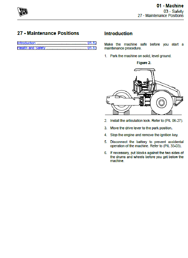 Manual de Reparación Vibrocompactador JCB 116, 116D, 116DD, VM116
