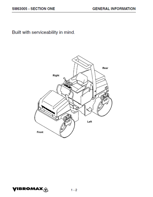 Manual de Reparación Vibrocompactador JCB Vibromax 355 365 355K 365K 455 465 455K 465K