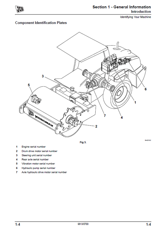Manual de Reparación Vibrocompactador JCB Vibromax VM 115 Tier III