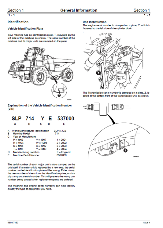 Manual de Reparación Volqueta Articulada JCB 714 y 718