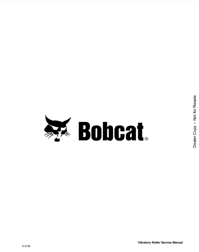 Manual de Reparación del Servicio de Rodillos Vibratorios Bobcat