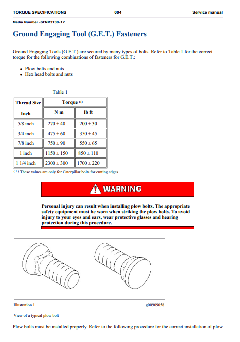 Manual de Reparación del Servicio del Grupo Electrógeno Caterpillar G3516E