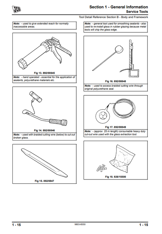 Manual de Servicios Excavadora sobre Ruedas JCB JS175W Auto