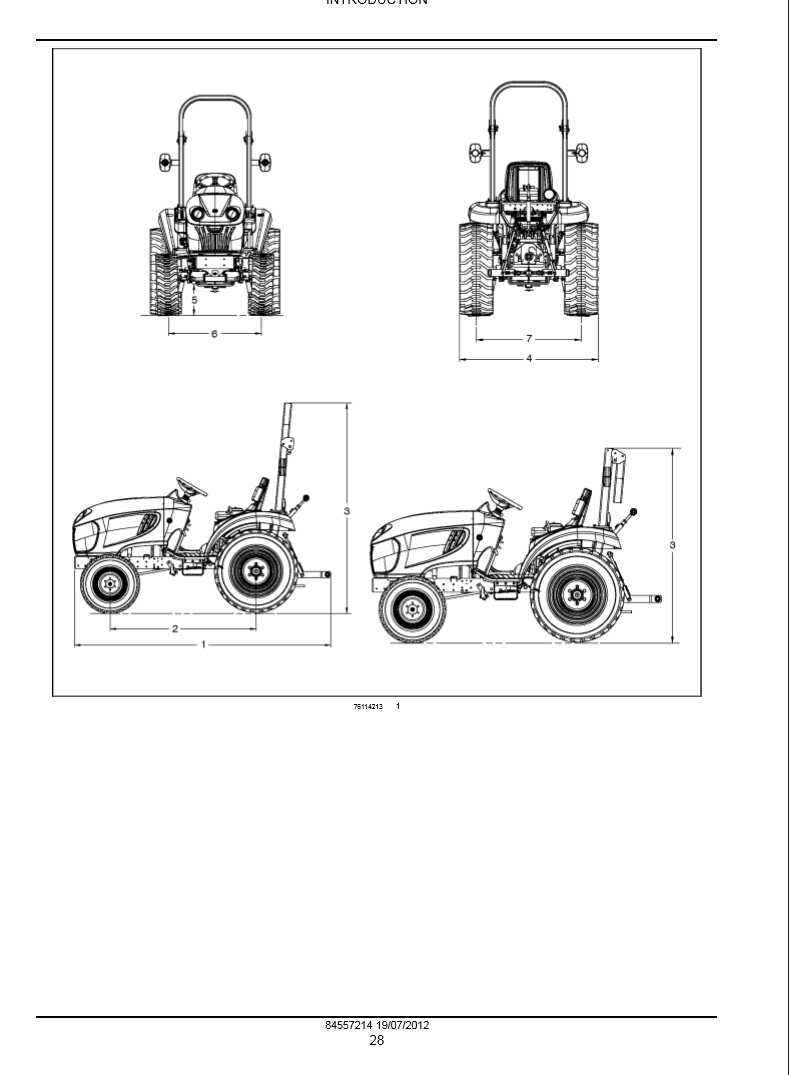 Manual de Servicio Tractor Compacto New Holland Boomer20, Boomer25