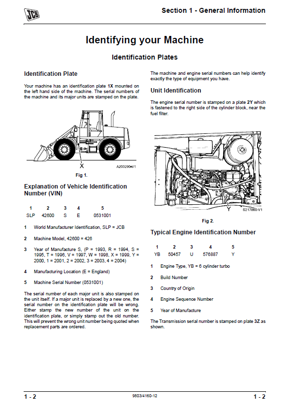 Manual de Servicios Cargadora JCB 426, 436, 446