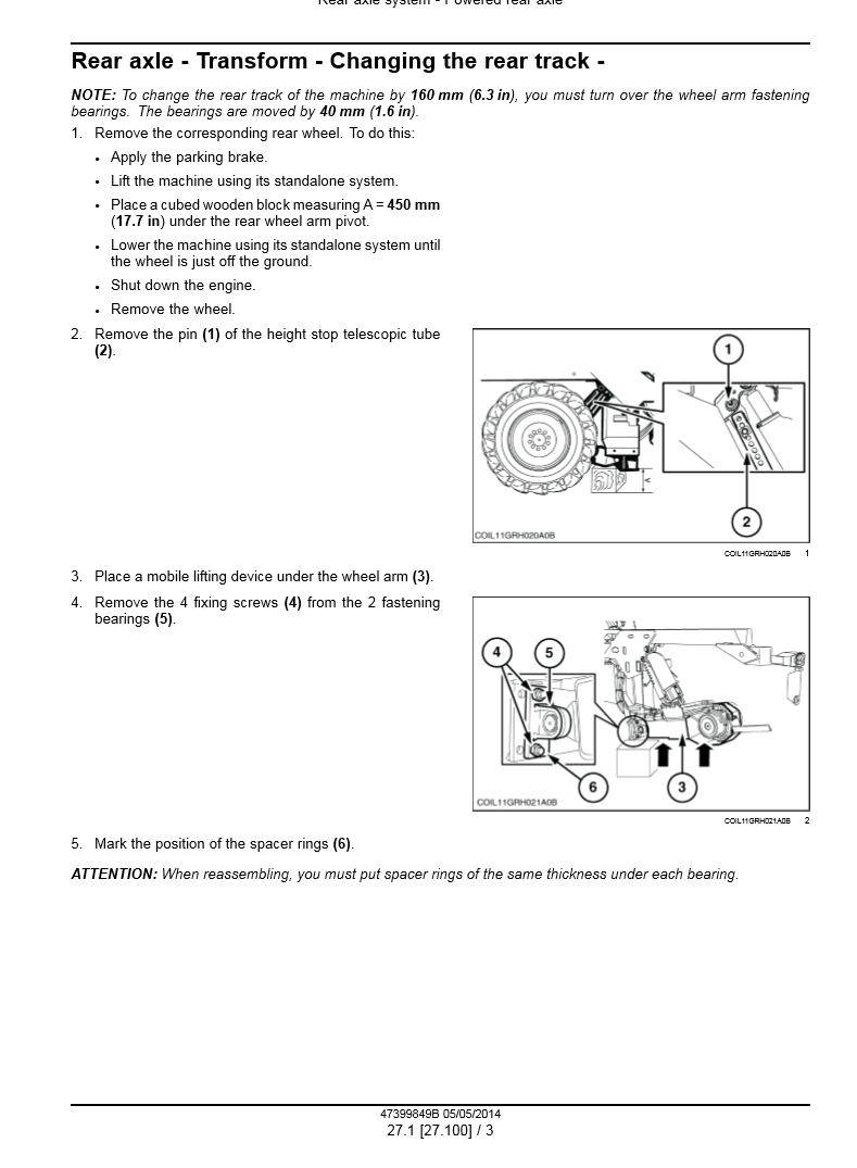 Manual de Servicios Cosechadora de Uvas New Holland 9090X