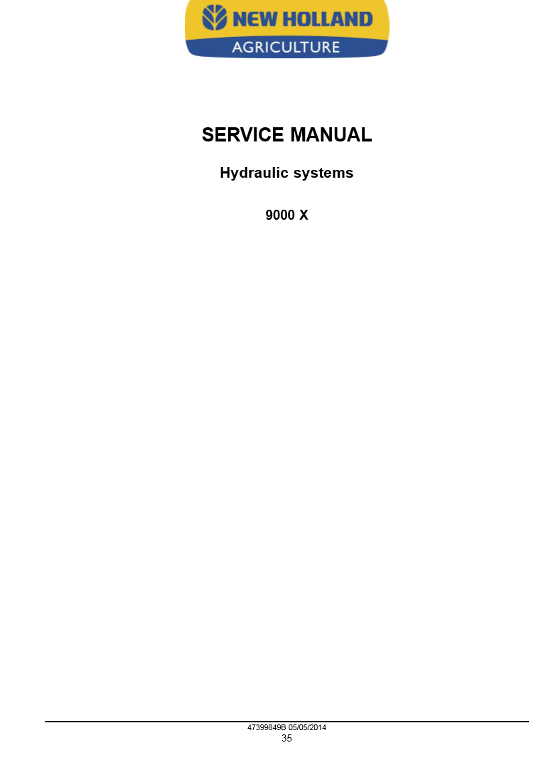 Manual de Servicios Cosechadora de Uvas New Holland 9090X