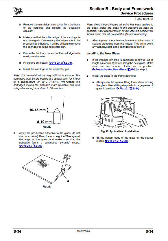 Manual de Servicios Excavadora JCB JS160, JS180, JS190 Tier III Auto