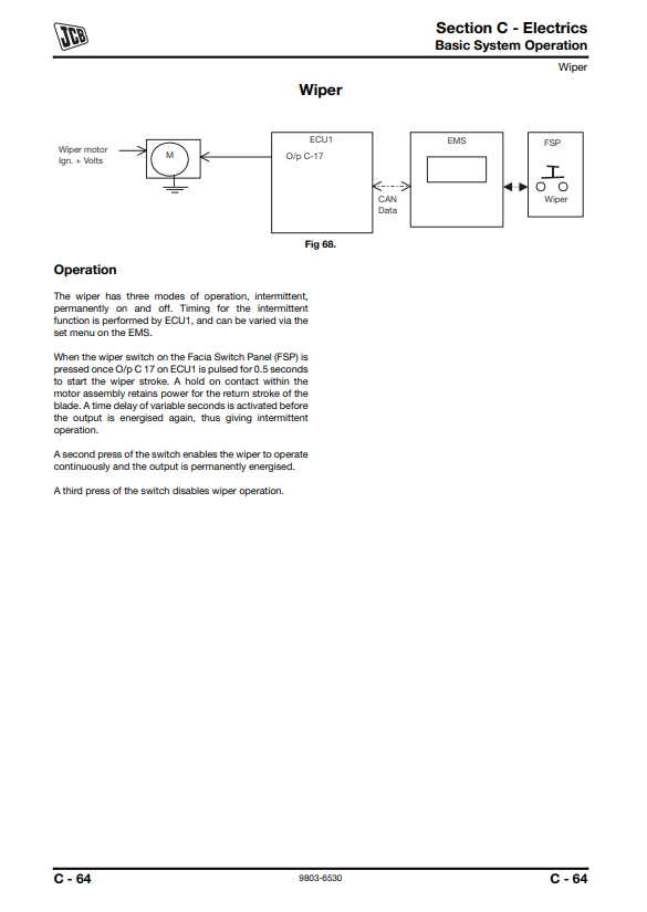 Manual de Servicios Excavadora JCB JZ140 ZTS