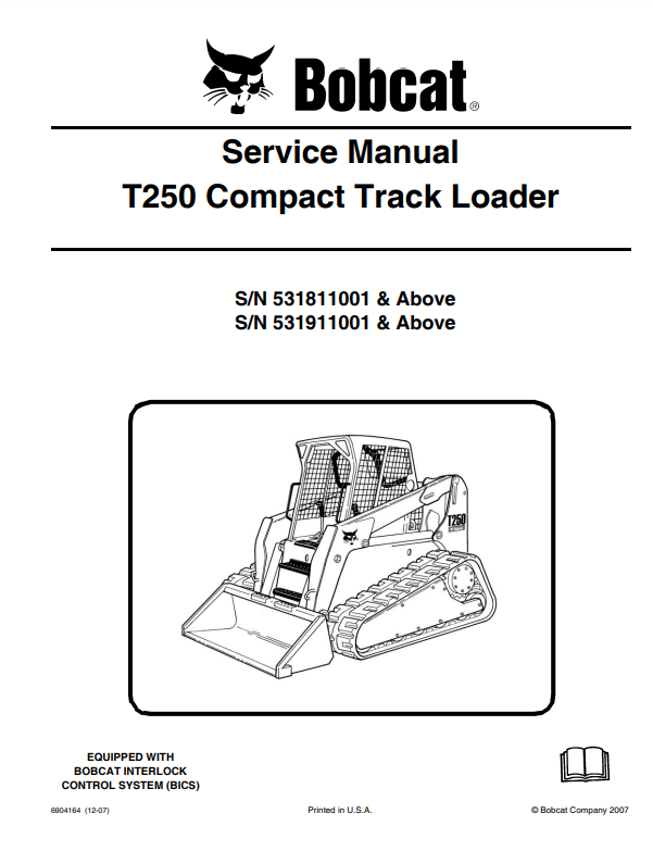 Manual de Servicios Minicargador Bobcat T250