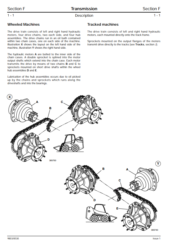 Manual de Servicios Minicargador JCB Robot 190, 1110