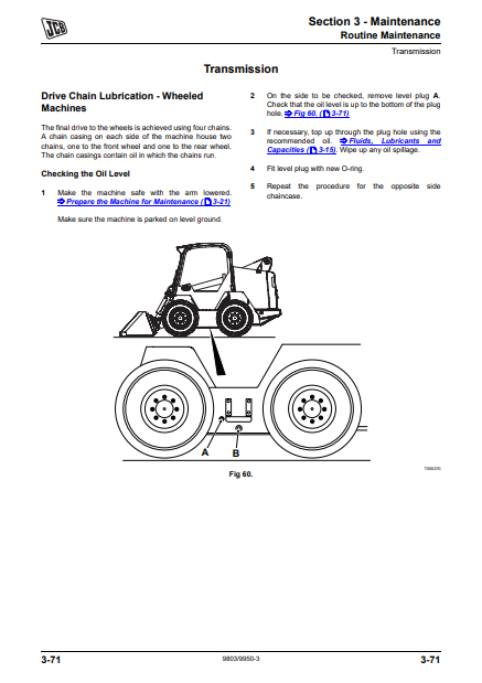 Manual de Servicios Minicargador JCB de Plataforma Larga