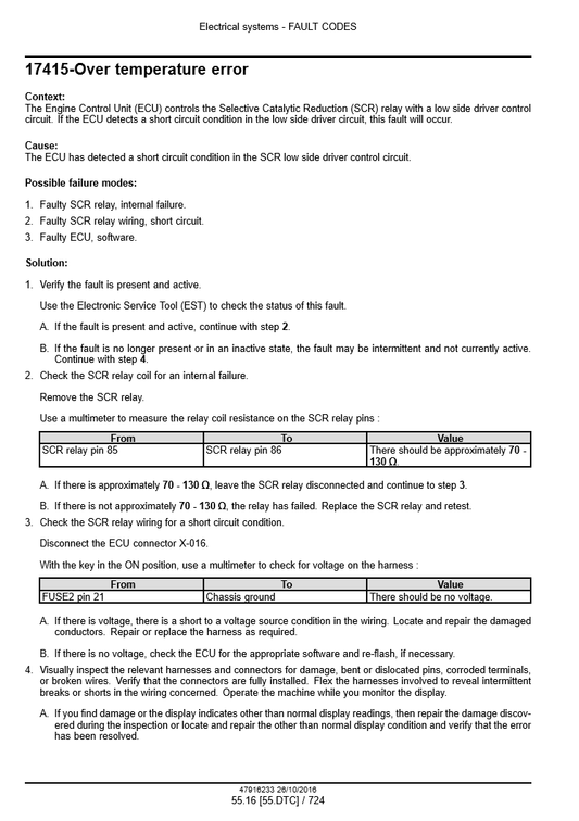 Manual de Servicios Minicargador New Holland L234 Tier 4B (final) 200 Series - C238 Tier 4B (final) 200 Series
