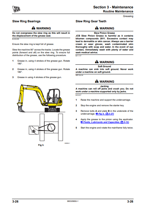 Manual de Servicios Miniexcavadora JCB 8055, 8065