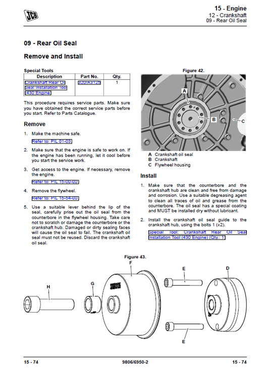Manual de Servicios Motor Eléctrico JCB T4F 3.0 4 Cilindros
