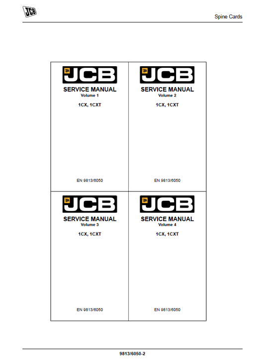 Manual de Servicios Retroexcavadora JCB 1CX, 1CXT