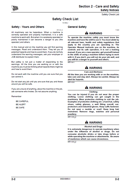 Manual de Servicios Retroexcavadora JCB 1CX