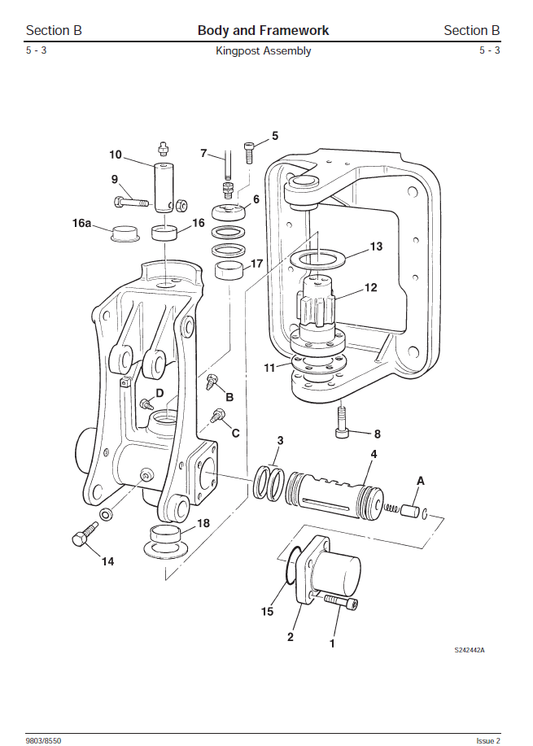 Manual de Servicios Retroexcavadora JCB 1CX, 208S