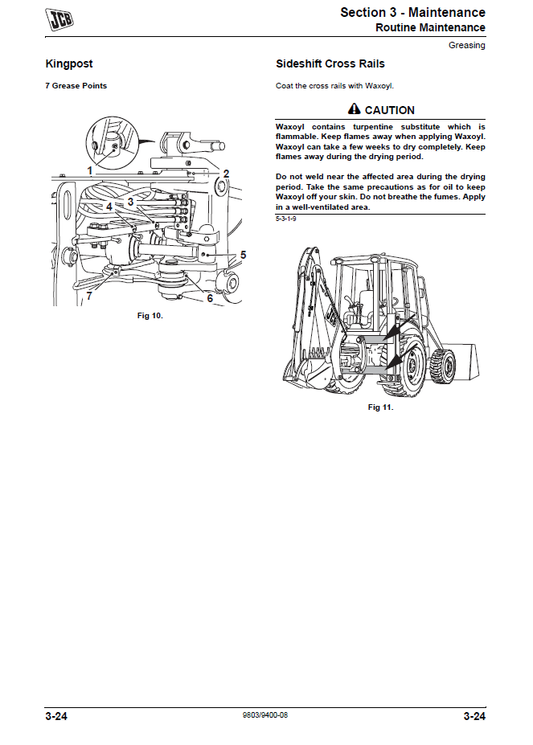 Manual de Servicios Retroexcavadora JCB Midi CX