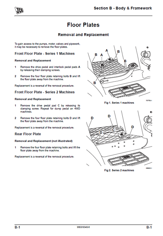 Manual de Servicios Retroexcavadora JCB Mini CX