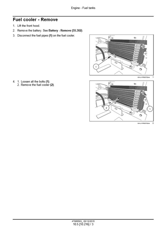 Manual de Servicios Tractor Compacto New Holland 50, 60, 70 Tier 4B