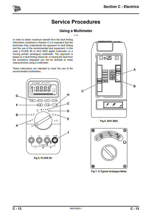 Manual de Servicios Tractor JCB 354, 360