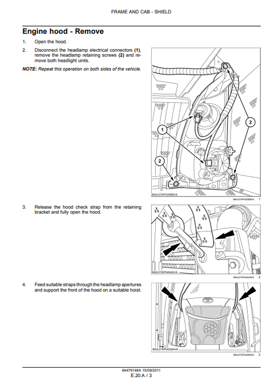 Manual de Servicios Tractor New Holland T7.170, T7.185, T7.200, T7.210