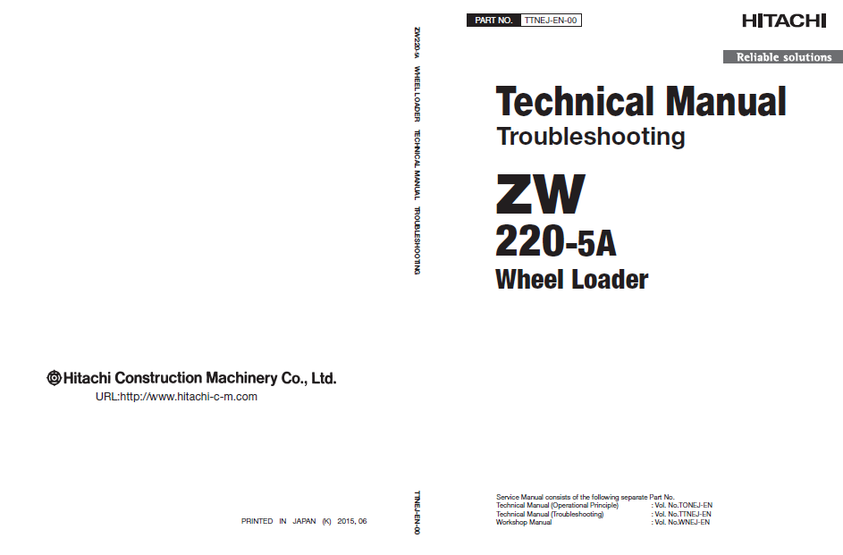 Manual de Solución de Problemas Cargador Hitachi ZW220-5A