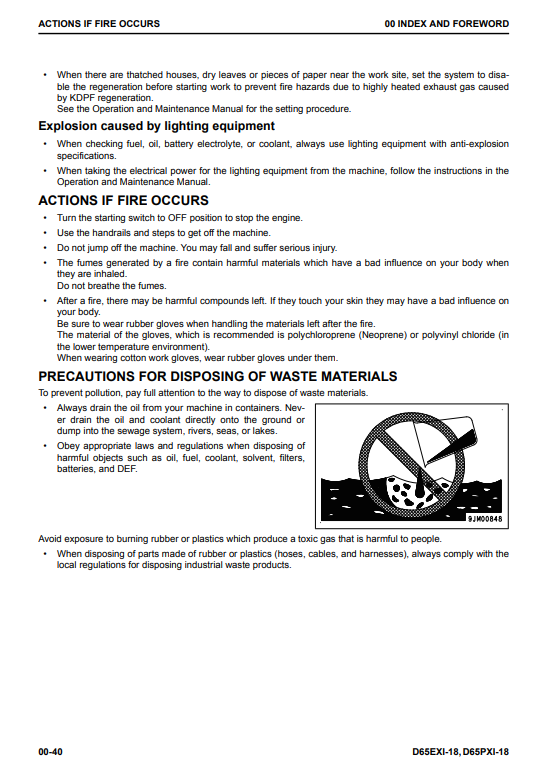 Manual de Taller Bulldozer Komatsu D65EXi-18, D65PXi-18 S.N 90023-UP
