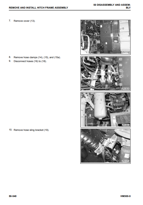 Manual de Taller Camión Japones Komatsu HM300-5 S.N 10001-UP