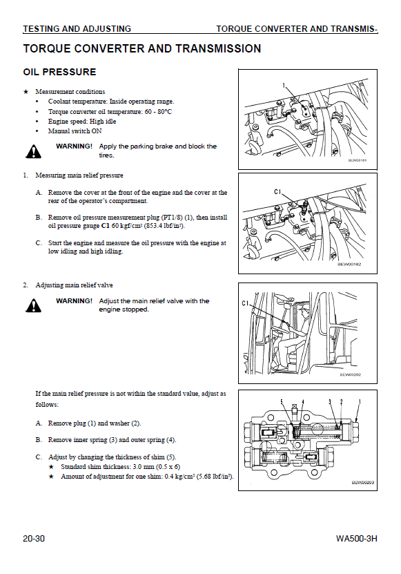 Manual de Taller Cargador Komatsu WA500-3H - WA500H20051