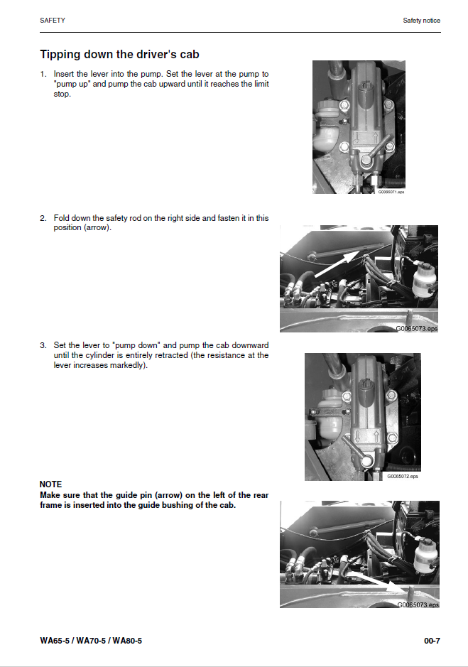 Manual de Taller Cargador Komatsu WA65-5 - H50051, WA70-5 - H50051, WA80-5 - H50051