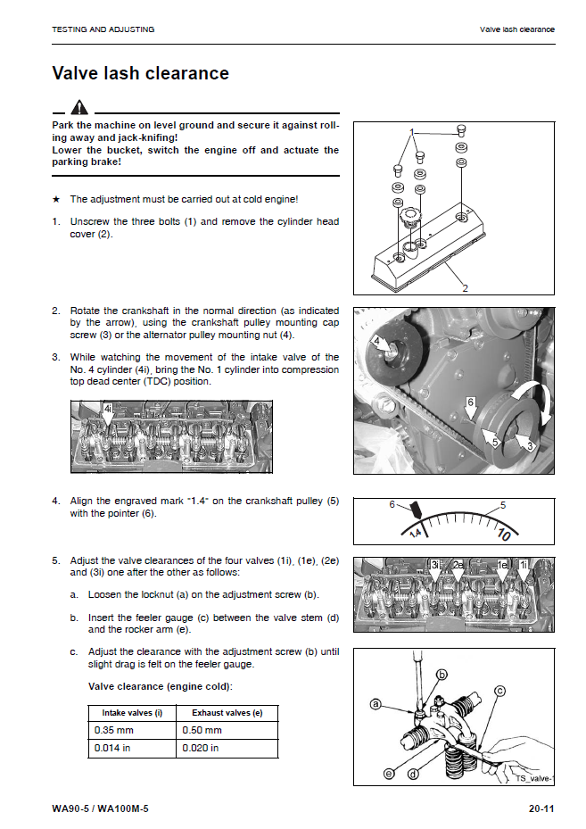 Manual de Taller Cargador Komatsu WA90-5 - 50051, WA100M-5 - 50051