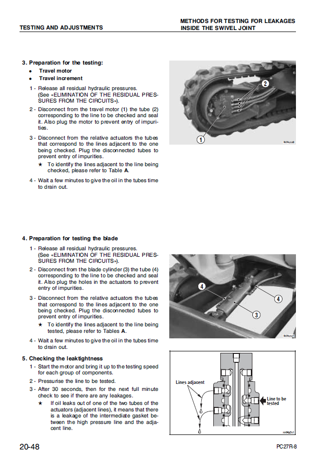 Manual de Taller Excavadora Hidraulica Komatsu PC27R-8 Deluxe - F31103