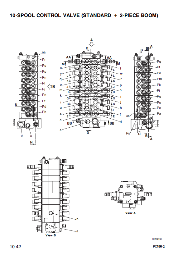 Manual de Taller Excavadora Hidraúlica Komatsu PC75R-2 - 22E5200763