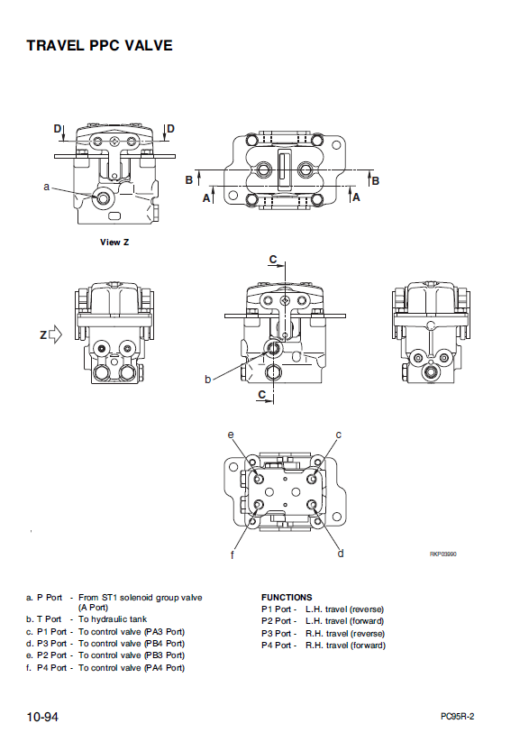 Manual de Taller Excavadora Hidraúlica Komatsu PC95R-2 - 21D5000001
