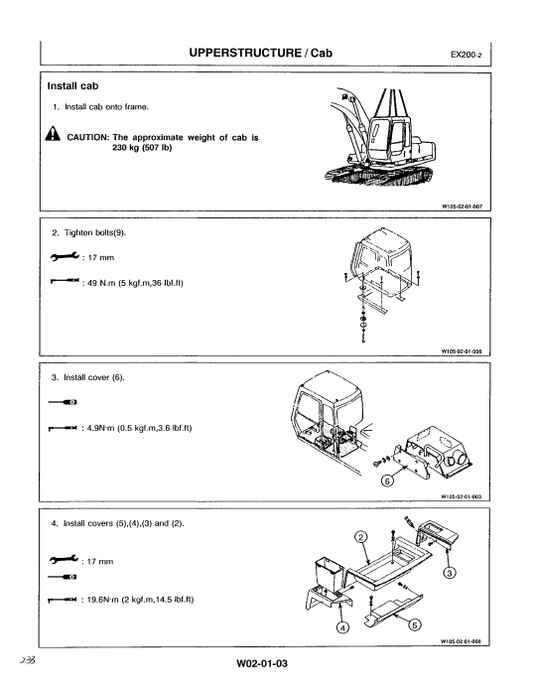 Manual de Taller Excavadora Hitachi EX200-2
