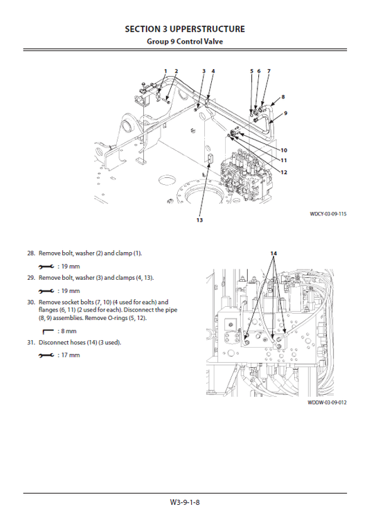 Manual de Taller Excavadora Hitachi ZX300-5A, ZX300LC-5A, ZX300LCH-5A