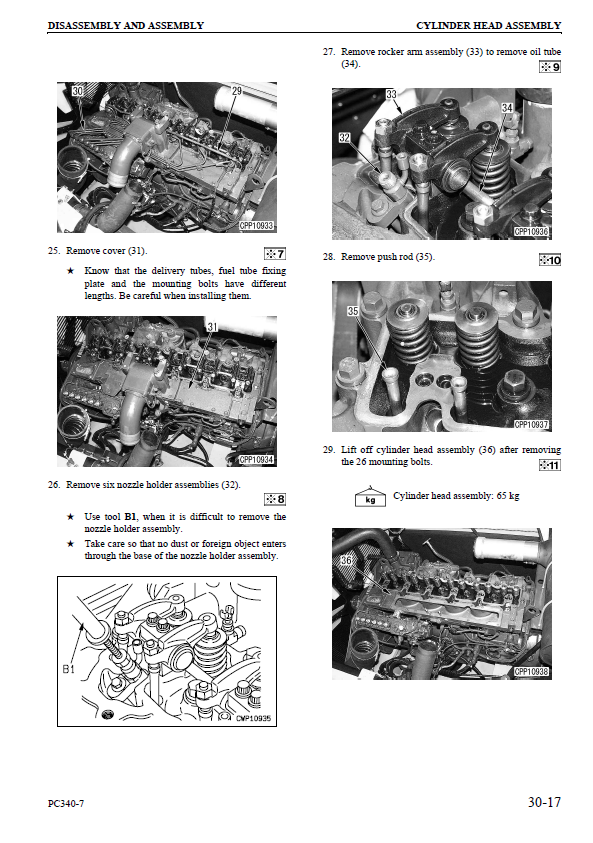 Manual de Taller Excavadora Komatsu PC340LC, 340NLC-7K - K40001