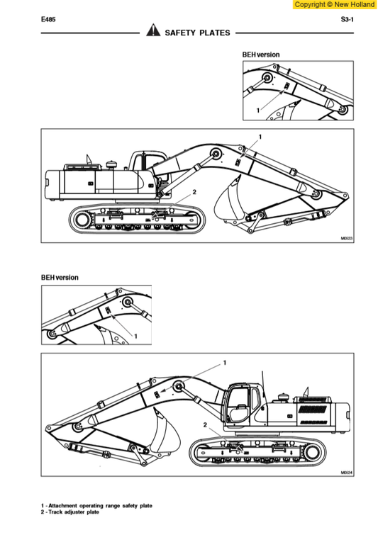 Manual de Taller Excavadora New Holland E485