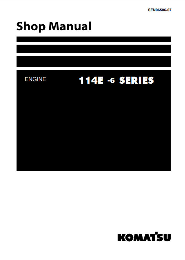 Manual de Taller Motor Komatsu 114E-6 Series