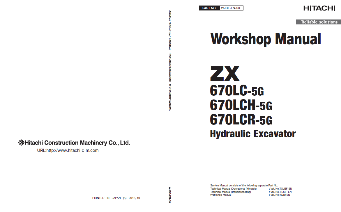 Manual de Taller y Diagrama de Circuitos Excavadora Hitachi ZX670-5G