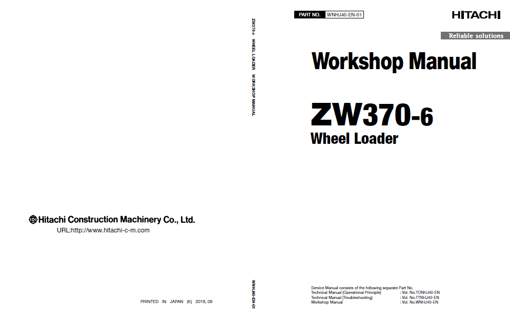 Manual de Taller y Diagramas Cargador Hitachi ZW370-6
