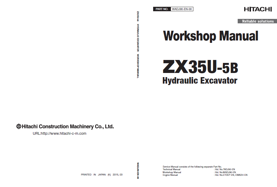 Manual de Taller y Diagramas Excavadora Hitachi ZX35U-5B